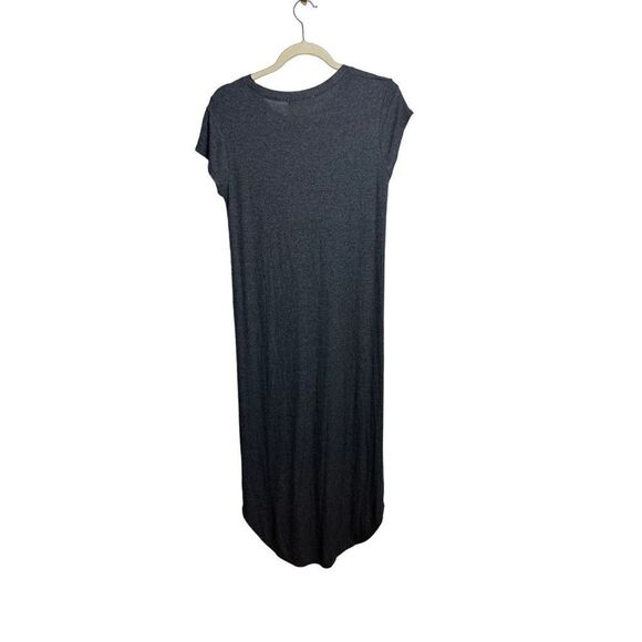 Joah Brown Asymmetrical Dress in Charcoal Gray - Picture 6 of 6